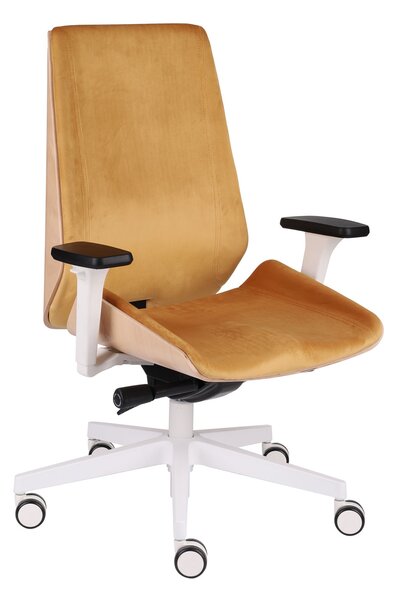 Scaun de birou Moon Wood White