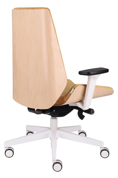 Scaun de birou Moon Wood White