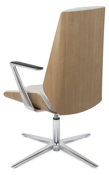 Scaun de conferință Moon Wood CF - Furnir de stejar