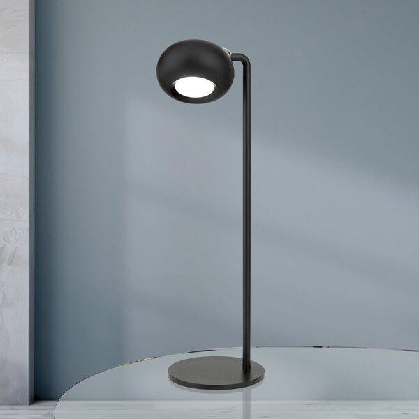 ORION Kerby Lampă de masă LED reîncărcabilă, negru, înălțime 40 cm,, reglabil, Negru, Camera de zi / sufragerie, Metal, Modern