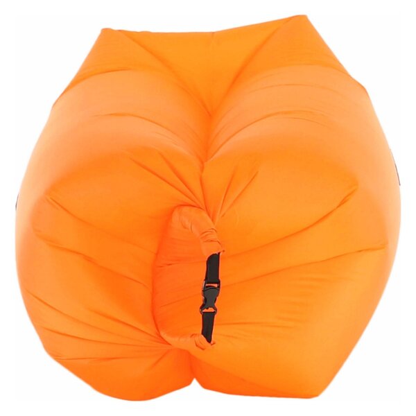 Fotoliu gonflabil LEBAG, nailon rezistent, portocaliu, 70x180/190/240 cm