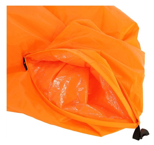 Fotoliu gonflabil LEBAG, nailon rezistent, portocaliu, 70x180/190/240 cm