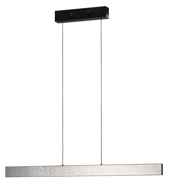 FISCHER & HONSEL Lampă suspendată LED Aluro, metal, telecomandă, CCT, dimabil, reglabil, Metalic, Camera de zi / sufragerie, Metal, Modern