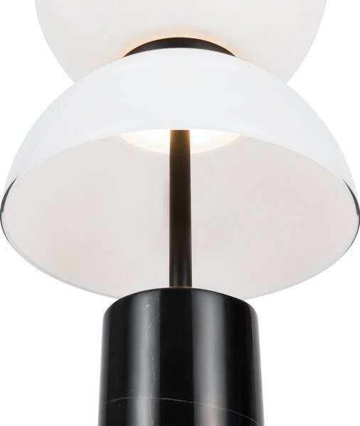 Maytoni LED lampă de masă Kyoto, negru, înălțime 46 cm, marmură, Negru, Camera de zi / sufragerie, Metal