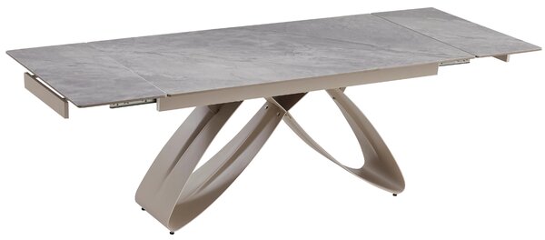 Masă sufragerie extensibilă Lungo (gri marmură + cashmir) (pentru 6-8 persoane). 1129256