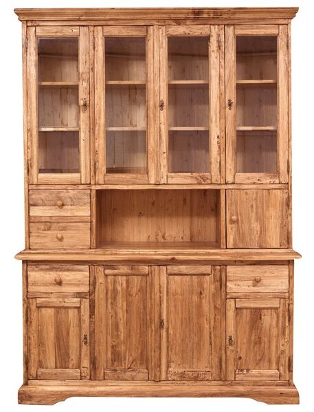 Vitrina, L156 50 H200 cm, 4 usi si sertare