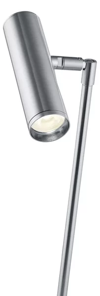 HELL Tom Pro LED lampă de masă, nichel mat, înălțime 47 cm, CCT, dimabil, reglabil, Gri, Camera de zi / sufragerie, Metal, Modern