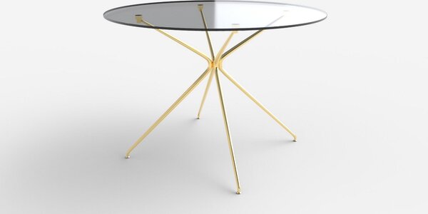 Masa RONDO, transparenta, 110x74 cm