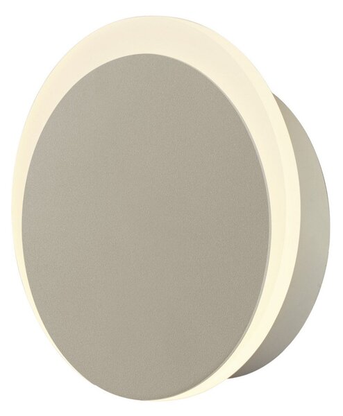 HELL Aplică de perete LED Sun-B, culoare nisip, Ø 15cm, IP54, dimabil, reglabil, Bej, Metal, Modern
