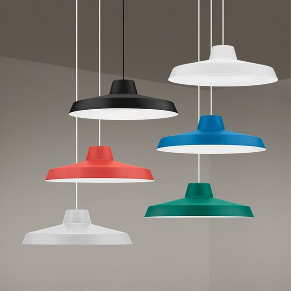 Linea Light Lampă suspendată LED Miguel, verde, aluminiu, 2.700 K, Verde, Bucătărie, Aluminiu