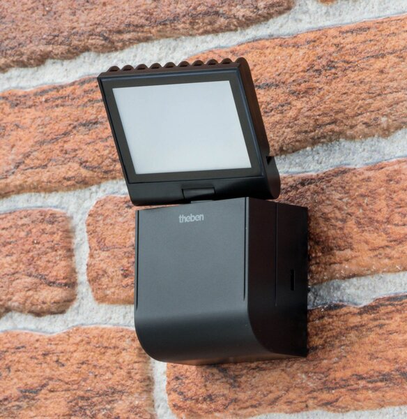 Theben LED lampă de perete pentru exterior theLeda S8-100L, negru, 4000 K, Negru, Plastic