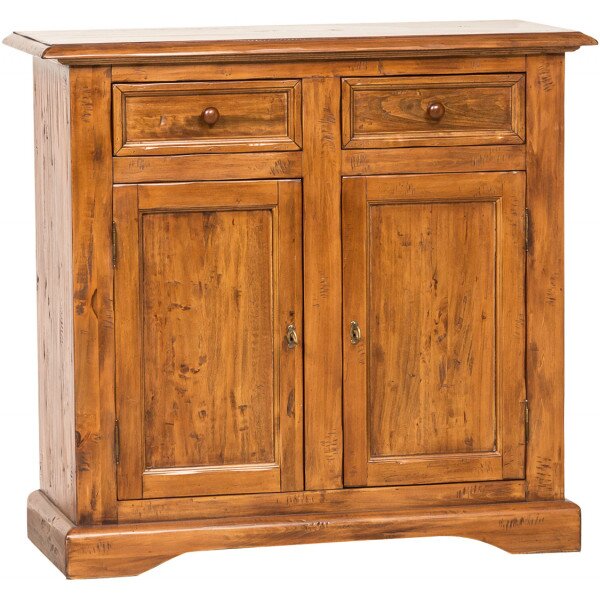 Bufet, L110 45 H103 cm, 2 usi 2 sertare, lemn masiv