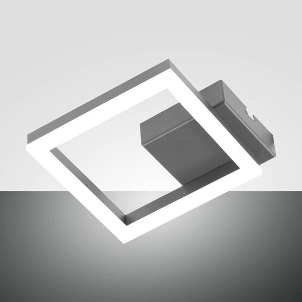 Fabas Luce Aplică de perete cu LED Bard, auriu, 17 x cm, metal, dimabil, reglabil, Auriu / Alamă, Camera de zi / sufragerie, Metal, Modern