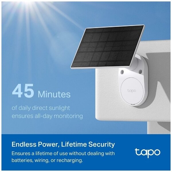 TP-Link - Cameră solară de exterior IP65 Wi-Fi
