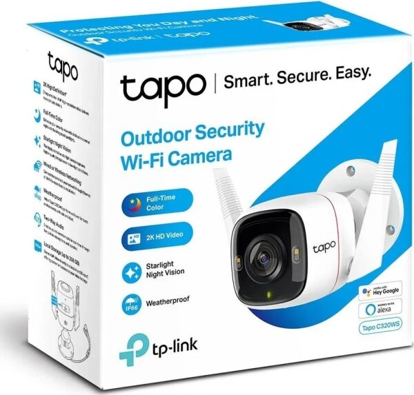 TP-Link - Cameră inteligentă de exterior IP66 Wi-Fi