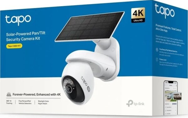 TP-Link - Cameră solară de exterior IP65 Wi-Fi