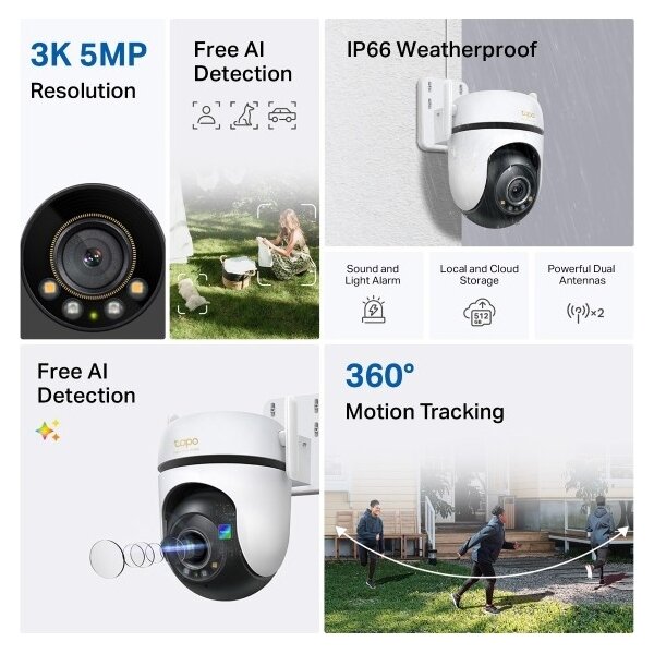 TP-Link - Cameră Wi-Fi de exterior IP66