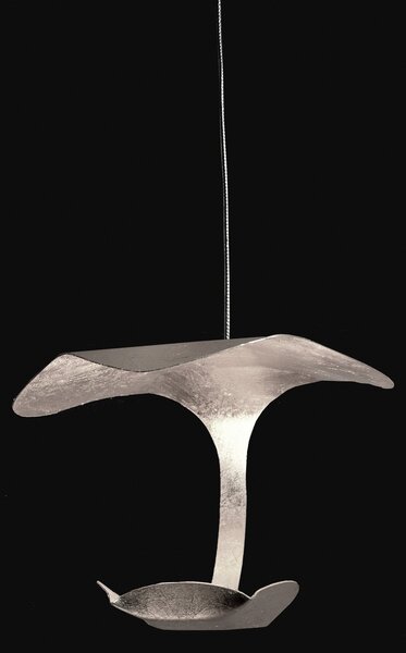 Knikerboker Le Gigine lampă susp LED 1 bec argint, Gri, Camera de zi / sufragerie, Metal, Design