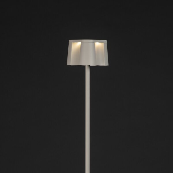 Konstsmide Nice LED lampadar LED, alb, aluminiu, IP54, dimabil, CCT, reglabil, Alb, Aluminiu, Modern