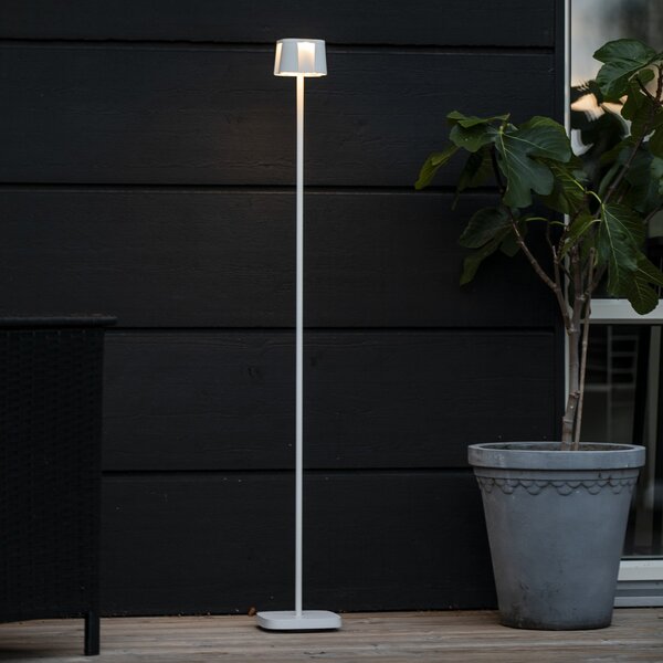 Konstsmide Nice LED lampadar LED, alb, aluminiu, IP54, dimabil, CCT, reglabil, Alb, Aluminiu, Modern