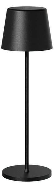 Tint Müller Licht LED lampă de masă reîncărcabilă Dalia, aluminiu, negru, reglabil, Negru, Camera de zi / sufragerie, Aluminiu