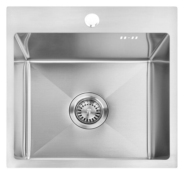 Rea Leo, chiuvetă din oțel cu 1 compartiment 400x450x185 mm, oțel, ZLE-06000