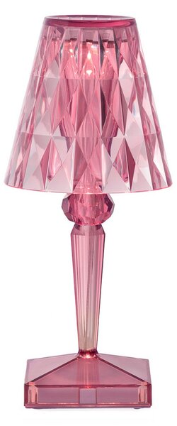 Kartell Lampă de masă cu baterie LED Baterie, 30 cm, roz, IP54, Roz / Rosé, dormitor, Plastic, Design