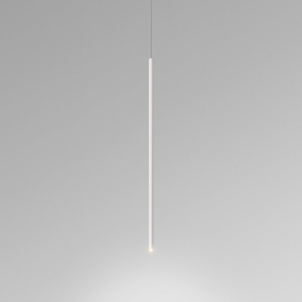 Egger Licht EGG DLS lampă suspendată Spago 60 T, alb, Ø 1,4 cm, aluminiu, Alb, Camera de zi / sufragerie, Aluminiu, Modern