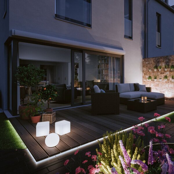 Paulmann Plug & Shine Bandă LED Neon 5 m, ZigBee, RGB, IP67, reglabil, Alb, Baie, Plastic
