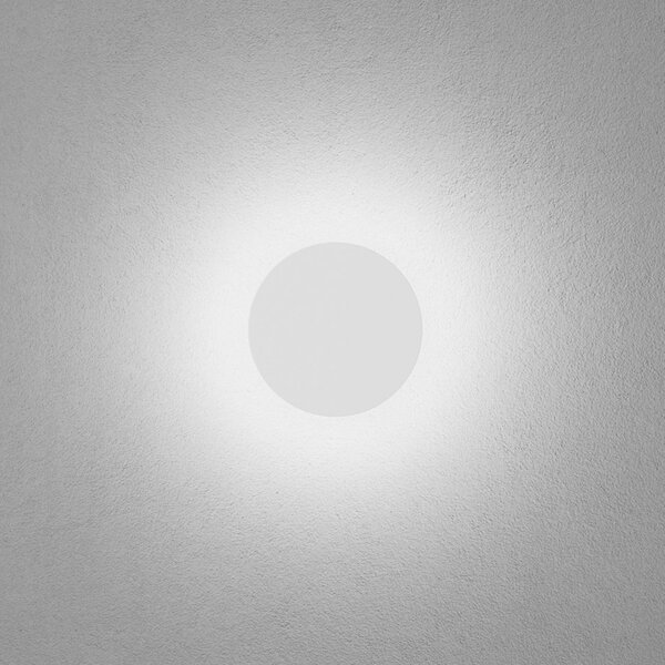 Egger Licht Aplică de perete EGG DLS Orbit, alb, Ø 12,5 cm, aluminiu, 2.700 K, Alb, Camera de zi / sufragerie, Aluminiu, Modern