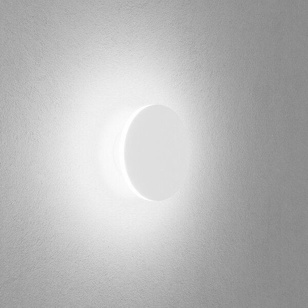 Egger Licht Aplică de perete EGG DLS Orbit, alb, Ø 12,5 cm, aluminiu, 2.700 K, Alb, Camera de zi / sufragerie, Aluminiu, Modern