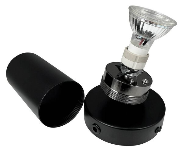 Dyberg Larsen Spot de plafon Modern, negru, lungime 14 cm, Negru, Camera de zi / sufragerie, Metal, Scandinavă