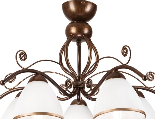Lustră LED aplicată Brilagi ANTICO 5xE27/60W/230V patină bronz