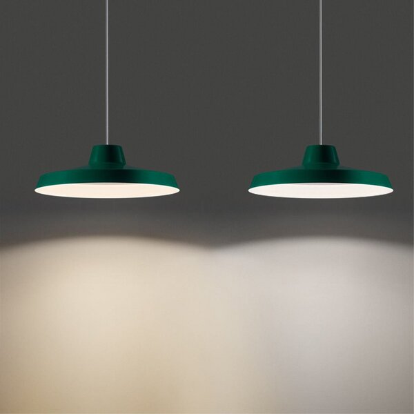 Linea Light Lampă suspendată LED Miguel, verde, aluminiu, 2.700 K, Verde, Bucătărie, Aluminiu