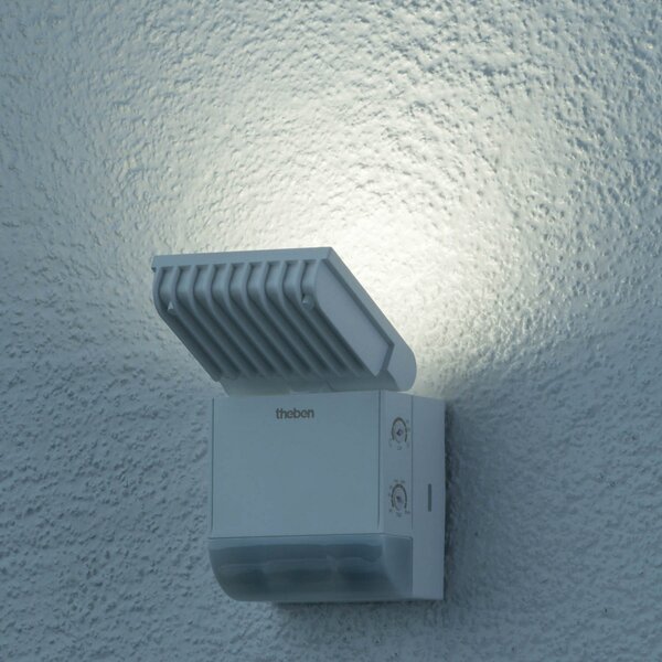 Theben LED lampă de perete pentru exterior TheLeda S8-100, alb, senzor, Alb, Plastic