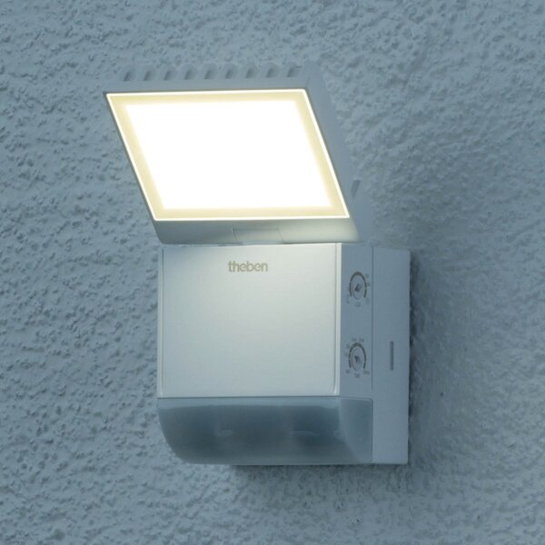 Theben LED lampă de perete pentru exterior TheLeda S8-100, alb, senzor, Alb, Plastic