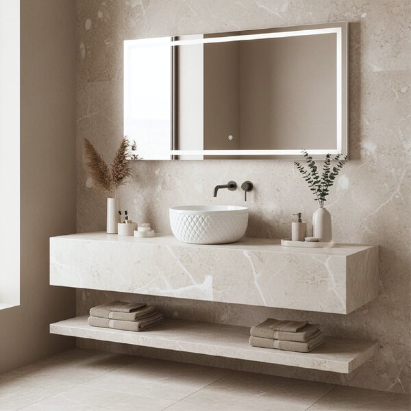 Lavoar de blat Rea Galaxy, 400x400x165 mm, alb lucios, REA-U0640