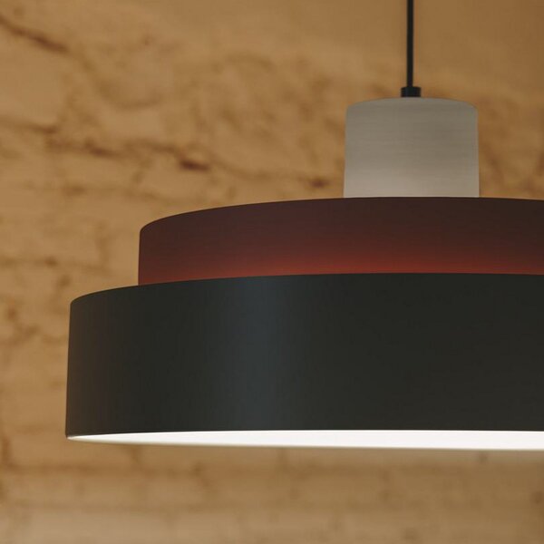 LEDS-C4 Keops 2 lampă suspendată LED, Ø 50 cm, colorată, aluminiu, reglabil, Multicolor, Camera de zi / sufragerie, Aluminiu, Modern