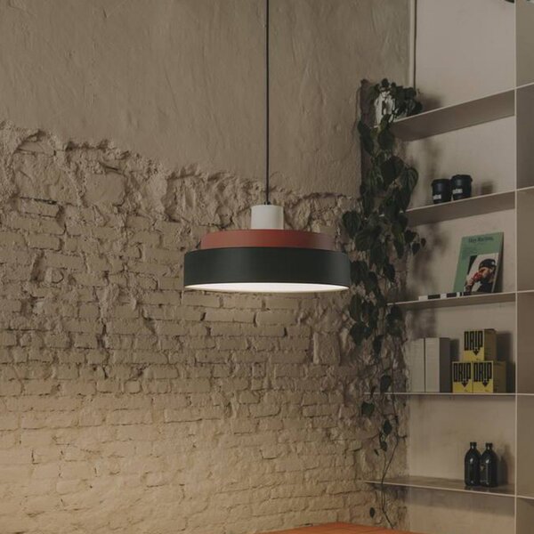 LEDS-C4 Keops 2 lampă suspendată LED, Ø 50 cm, colorată, aluminiu, reglabil, Multicolor, Camera de zi / sufragerie, Aluminiu, Modern