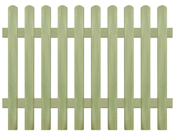 Gard din țăruși, 170 x 120 cm 6/9 cm, lemn de pin tratat