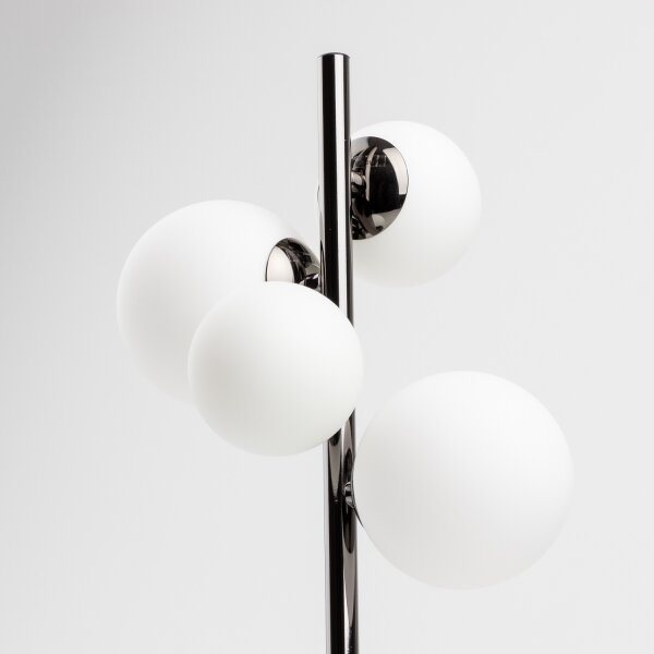Brilagi - Lampă de masă LED MILLA 4xG9/3W/230V negru cromat/alb