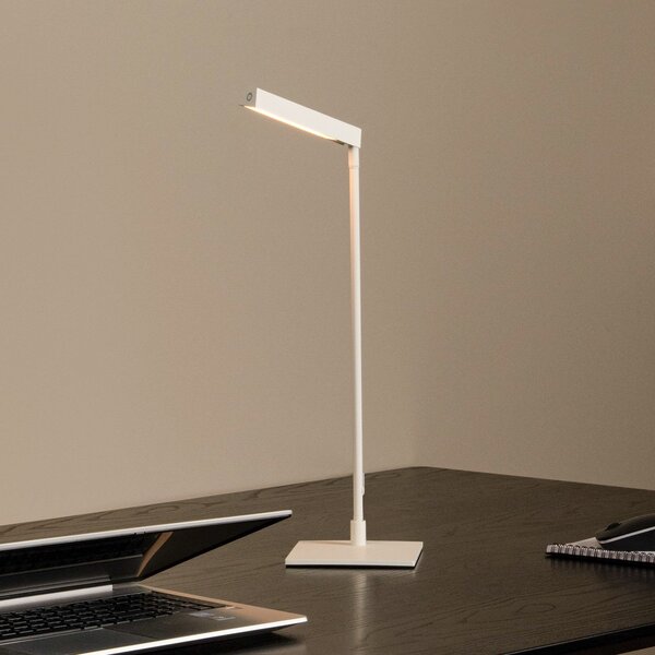 Lucide Lavale LED lampă de masă, alb, dimabil, înălțime 42 cm, reglabil, Alb, Camera de zi / sufragerie, Metal, Modern