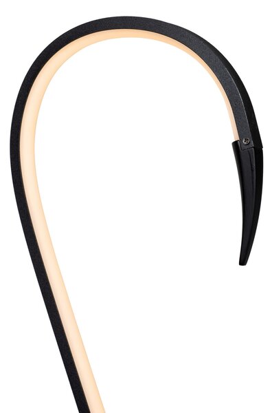 Lucide Flamingo Lampadar LED, negru, RGB, oțel, înălțime 127 cm, Negru, Camera de zi / sufragerie, Metal, Modern