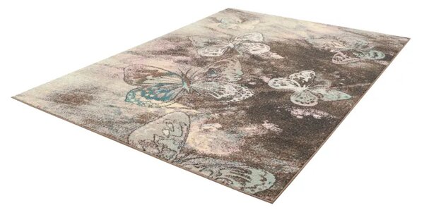 Covor Copii Cu Fluturi Fru Beige Selectează mărime: 133 X 180