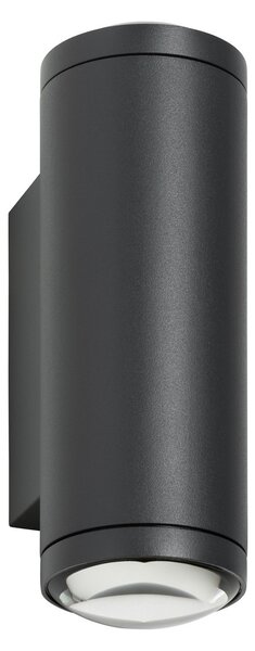 LCD Aplică LED pentru exterior 5155, 2 x 4 W, sus & jos, grafit, aluminiu, reglabil, Negru, Aluminiu, Modern