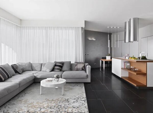 Covor Cu Motive Vintage Ornamo Light Grey Selectează mărime: 080 X 120