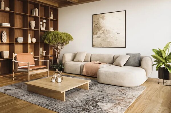 Covor Abstract Seko Beige Selectează mărime: 080 X 120