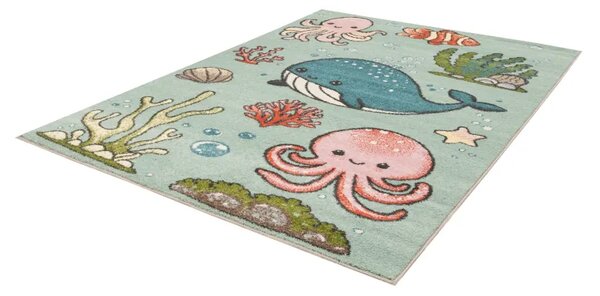 Covor Copii Cu Pesti Aquario Mint Selectează mărime: 133 X 180