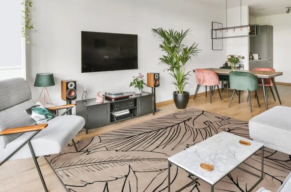 Covor Cu Frunze Norio Beige Selectează mărime: 080 X 150