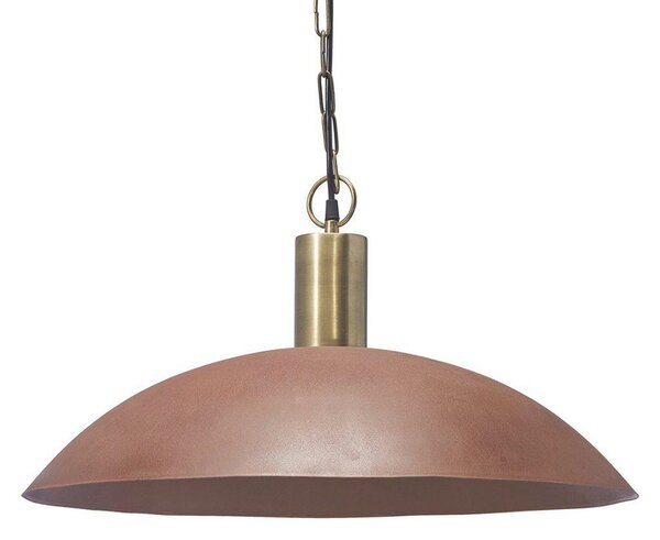 PR Home lampă suspendată Alton, Ø 60 cm, culoare rugină, metal, E27, reglabil, Maro / Rugină, Camera de zi / sufragerie, Metal